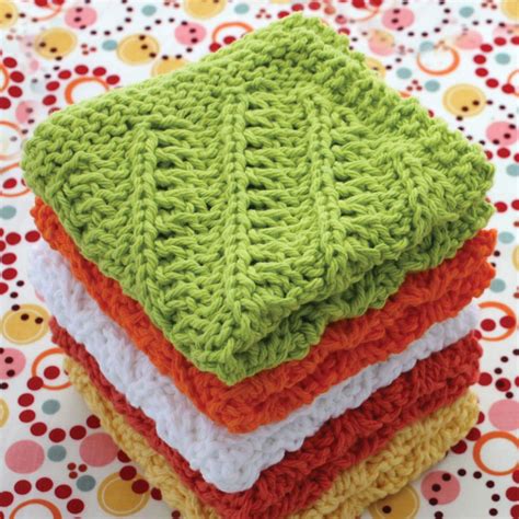 Lily Sugar'n Cream Diagonal Stitch Dishcloth, Yellow | Dishcloth ...