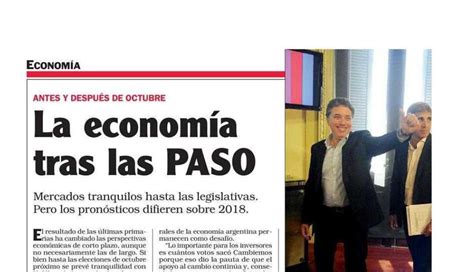 Enrique Dentice escribió sobre la economía después de las PASO para la ...