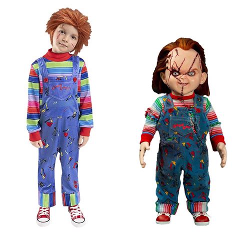 Kids Halloween Cosplay Chucky Costume Cartoon Horror Ghost 3D Printed ...