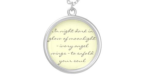 Angel Wings Poem Necklace | Zazzle