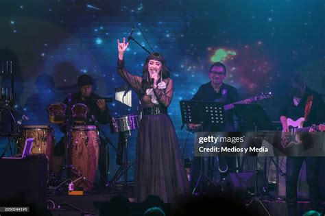 Susana Zabaleta performs during a concert on February 29, 2024 in ...