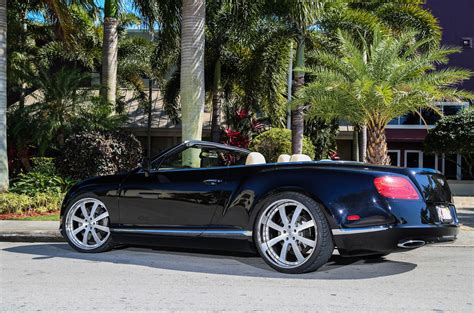 Reworked Face of Black Convertible Bentley Continental with Chrome Mesh ...