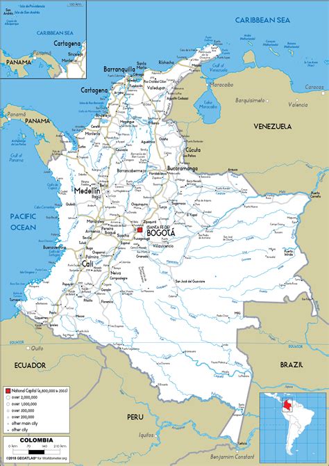 Colombia Map - Colombia Maps | Maps of Colombia / Discover sights ...