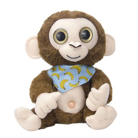 LITMG Talking Monkey Plush Toys, Interactive Stuffed Plush Animal ...