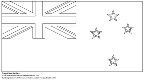 Flag of New Zealand coloring page | Free Printable Coloring Pages