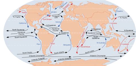 Ocean Currents World Map - Sasha Costanza