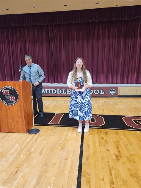 Spelling Bee champion - Wea Ridge Middle School