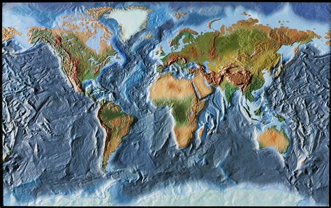 Topographical map of the earth - Stock Image - E050/0430 - Science ...