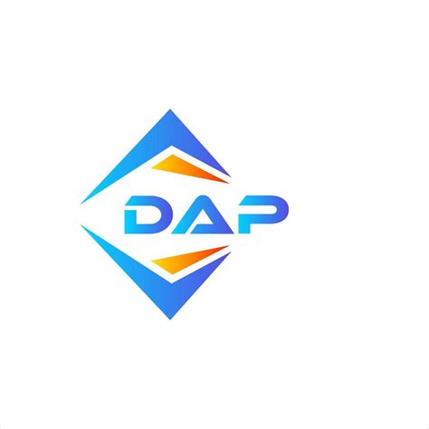 DAP abstract technology logo design on white background. DAP creative ...