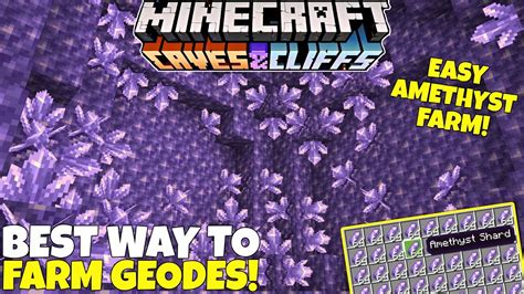 What's The BEST WAY To Farm Amethyst Geodes In Minecraft? Amethyst ...