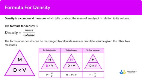 Formula For Density - GCSE Maths - Steps & Examples