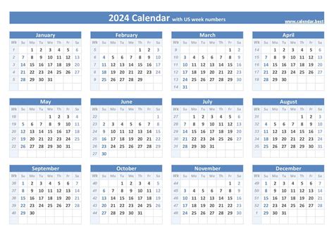 Calendar Weekly 2024 - Elli Noella