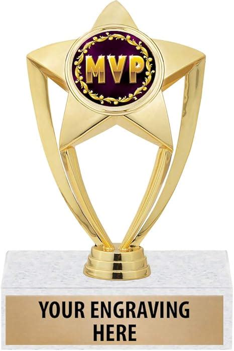 Amazon.com : MVP Trophy - 6" Gold Star MVP Recognition Trophy Awards ...