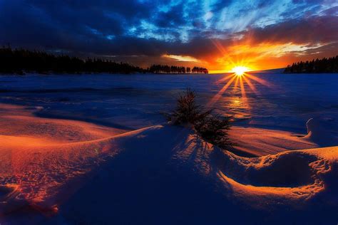 Winter Sunrise Wallpapers - Wallpaper Cave