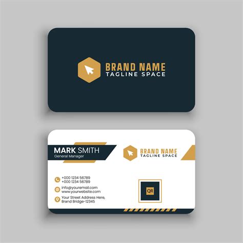 Business Card Design Template 8254460 Vector Art at Vecteezy