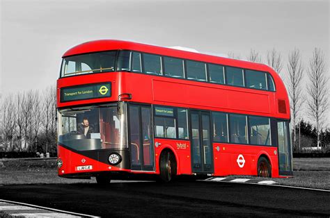 London Bus Black and white with Color Photos | Black and White Photography