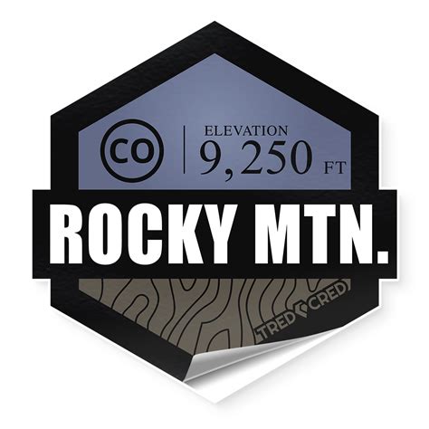 Sticker: Rocky Mountain - Tred Cred