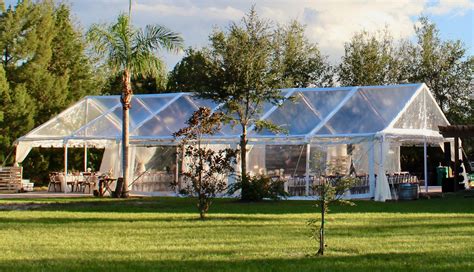 Clear Top Frame Tent - Wedding Supplies Orlando | Wedding Rental Party ...