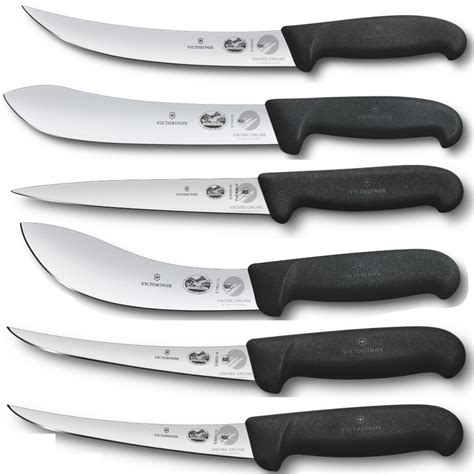 NEW VICTORINOX 6PC BUTCHER KNIFE SET KIT FILLETING SKINNING BONING ...