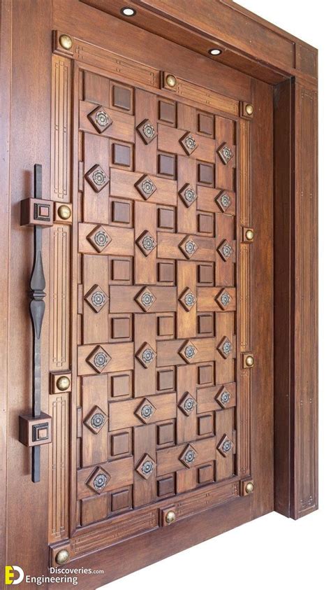 35 Modern Wooden Front Door Design Concepts | Engineering Discoveries