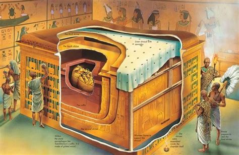 Cross section of King Tut’s sarcophagus [655x819] : ThingsCutInHalfPorn ...