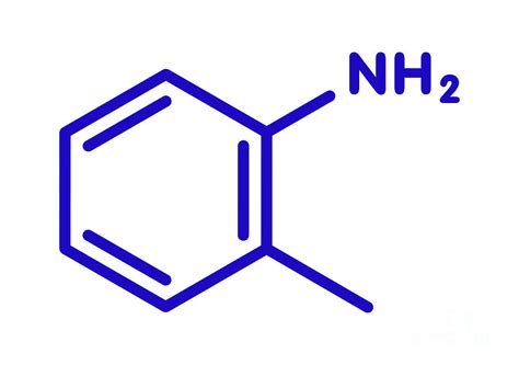 Ortho-toluidine Molecule Photograph by Molekuul/science Photo Library