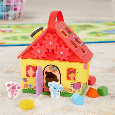 Take early-learning play on the go with Blue’s sturdy wooden shape ...