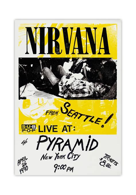 WANTED: NIRVANA C.1990 TOUR BLANK POSTER — Scott Mussell