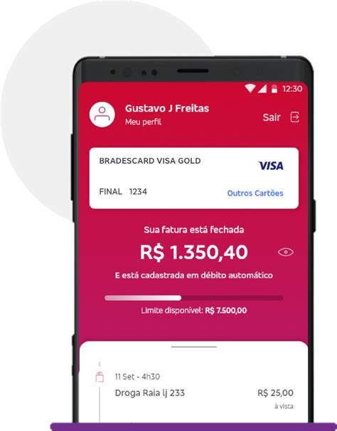 App Bradesco cartões e Bradescard