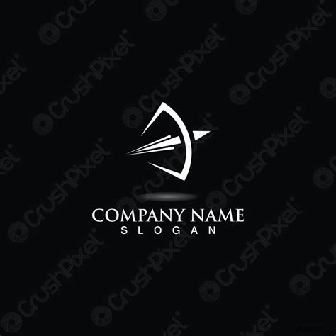 Bow and Arrow creative logo design, Archery concept symbol illustration ...