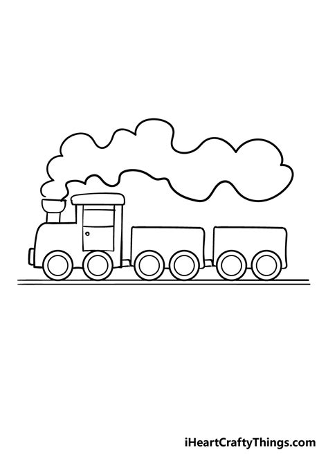 Train Drawing - How To Draw A Train Step By Step