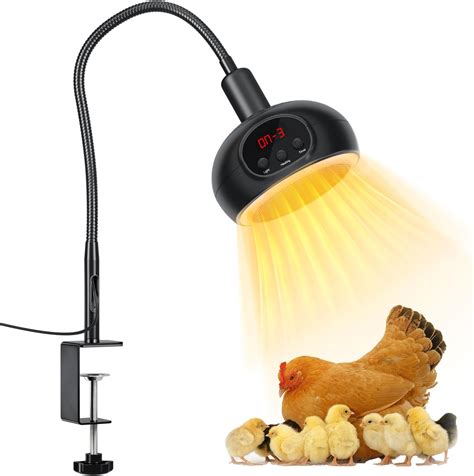 Amazon.com: VIHOSE 2 Pack Timing Chicken Coop Heater Lamps, E27 Bulb ...