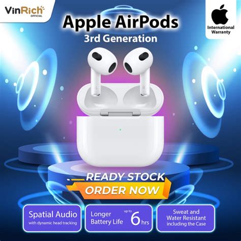 Jual New Apple AirPods 3 (3rd Gen) - Garansi Resmi Apple iBox / Inter ...