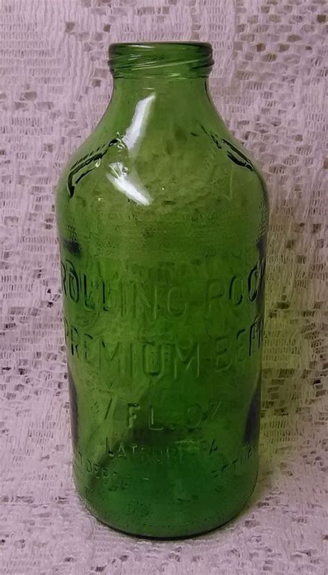 Vintage Rolling Rock Beer 7oz Pony Bottle Green Glass Free Shipping ...