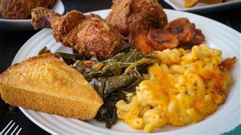 Soul Food Recipes:Sunday Dinner | Mac & cheese,Yams, Crispy Fried ...