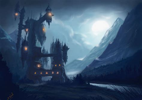 ArtStation - Dracula's Castle from Castlevania