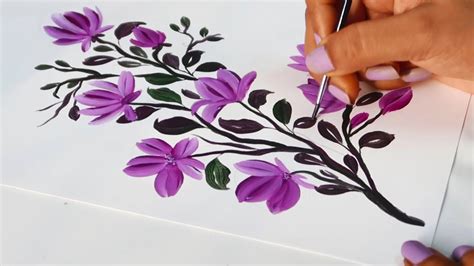 simple flower painting tutorial - Bettie Mcfarland