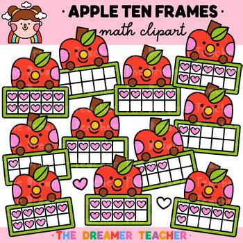 Ten Frames Clipart Bundle by The Dreamer Teacher | TPT