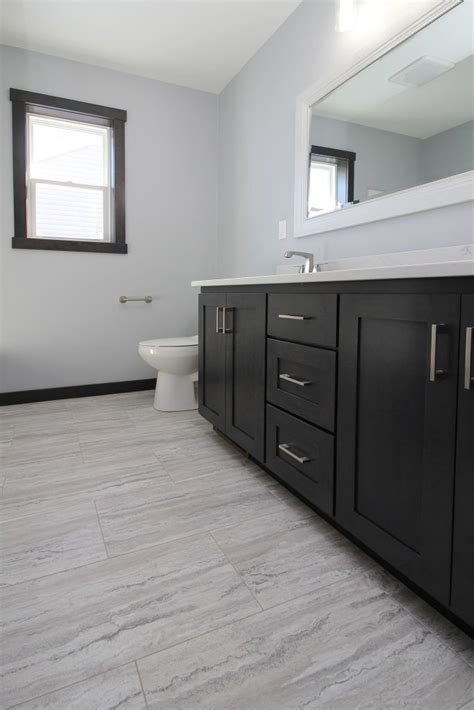 Black Bathroom Floor Vinyl