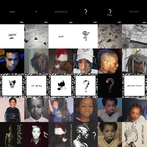 Every XXXTENTACION album cover in the style of XXXTENTACION album cover ...