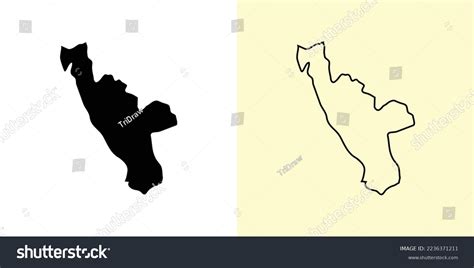 Halland Map Sweden Europe Filled Outline Stock Vector (Royalty Free ...