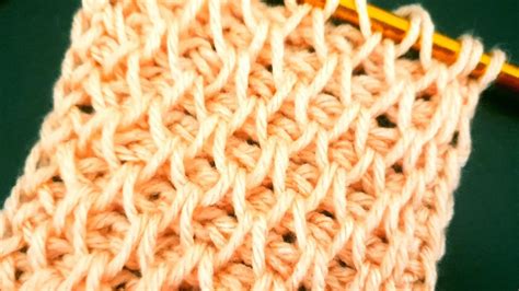 Tunisian Crochet Smock Stitch Tutorial