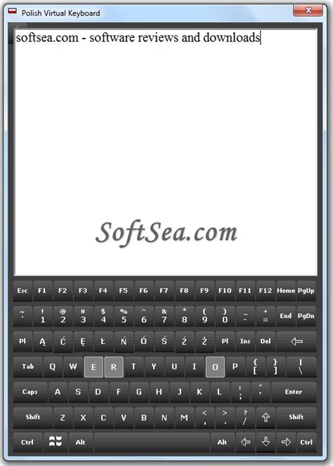 Polish Virtual Keyboard Screenshot