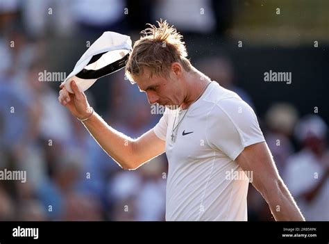 Denis Shapovalov celebrates beating Liam Broady (not pictured) on day ...