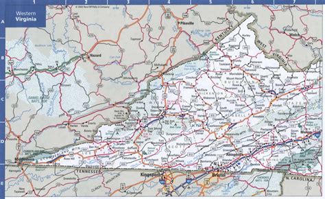 Virginia County Map With Highways