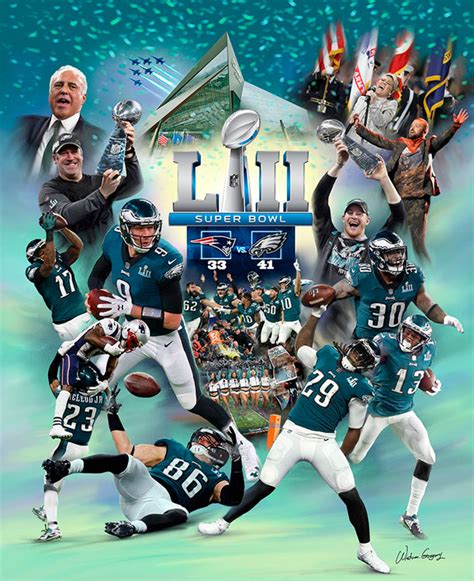 Philadelphia Eagles Super Bowl LII (2018) "The Eagle Moment" Premium ...