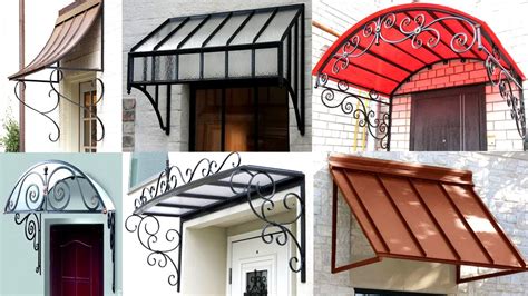 Metal Modern awning ideas / front door , window canopy ideas - YouTube