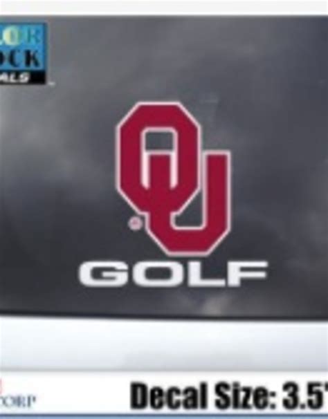 OU Golf Auto Decal 3.5"X5" - Balfour of Norman