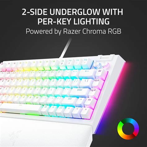 Razer BlackWidow V4 75% - US - White Hot-swappable Mechanical Gaming ...