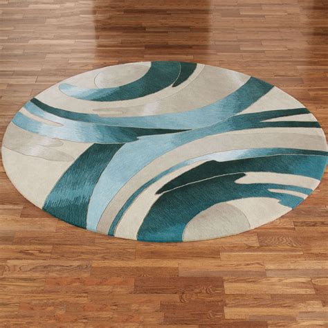 Perfect Storm Round Rug Blue | Round rugs, Circular rugs, Round area rugs